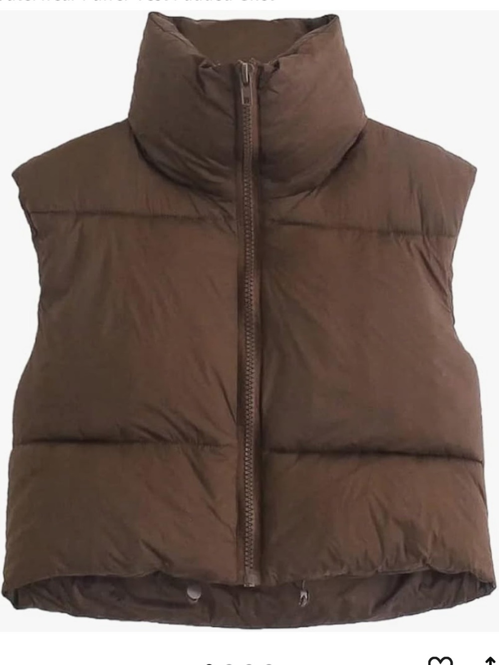 Cropped Puffer Vest